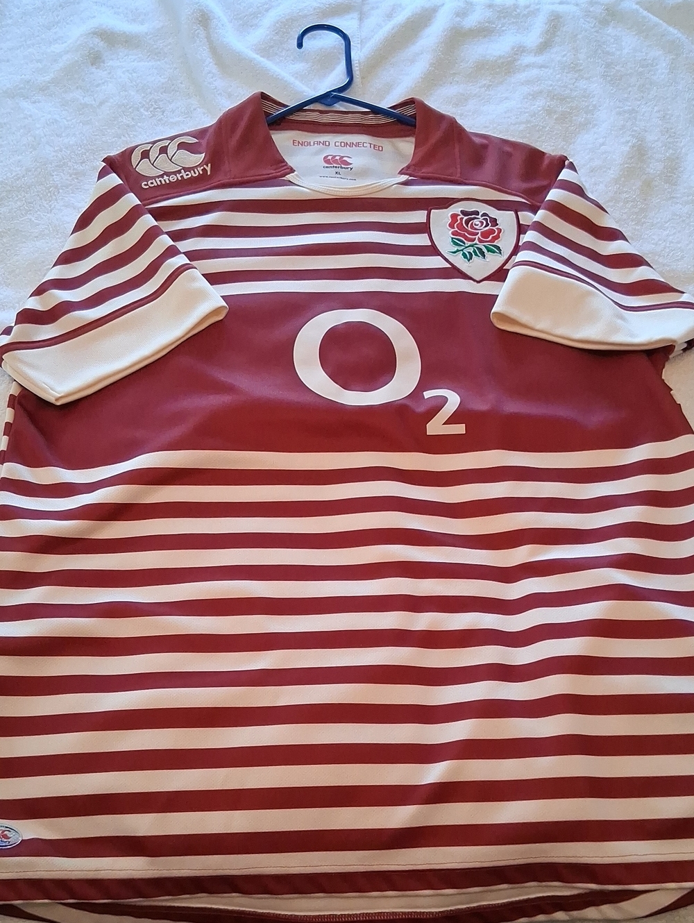 Canterbury England Rugby Jersey - Maroon & White